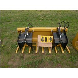 72" grapple bucket twin cylinder