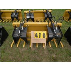 72" grapple bucket twin cylinder