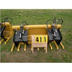 72" grapple bucket twin cylinder