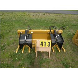 72" grapple bucket twin cylinder