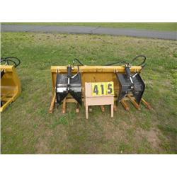 72" grapple bucket twin cylinder-used