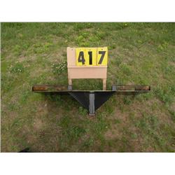 skid loader reciever plate