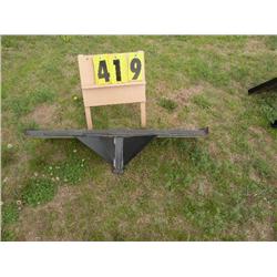 skid loader reciever plate