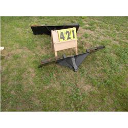 skid loader reciever plate
