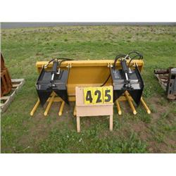 twin cylinder grapple bucket