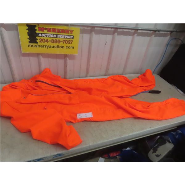 Hunting Clothing:  Orange + Camo, Pants, Jacket, Winter Jacket, Large-Sized. 