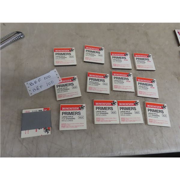(1200) Winchester Primers, Large Rifle  **** Must Have Pal, MUST PRESENT PAL WHEN PAYING INVOICE.