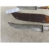 Image 3 : 2 Hunting Knives with Antler Handle, Both with Scabbard |  12" Length & 14" Length