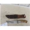 Image 6 : 2 Hunting Knives with Antler Handle, Both with Scabbard |  12" Length & 14" Length