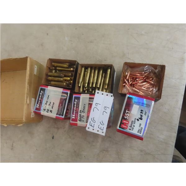 6.5mm Reload Bullets + Brass Reload Casings 