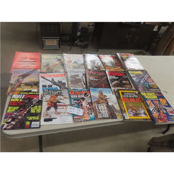Magazines:  Rifle Men, Gun Illustrated, Rod + Gun