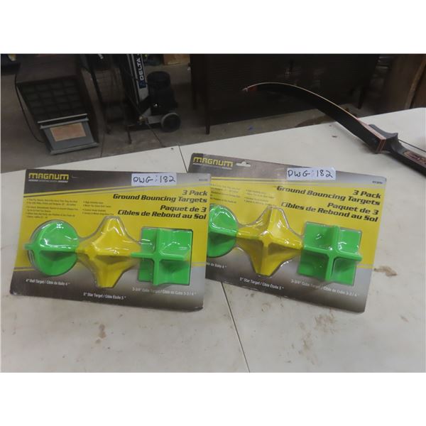 2 New Package of 3 Ground Bouncing Target