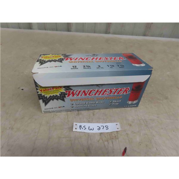 Winchester 12 Gauge 2 3/4 "Ammo 100 Rounds 