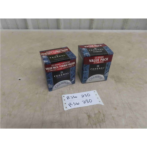 Federal 22Cal Long Ammo 1050 Rounds