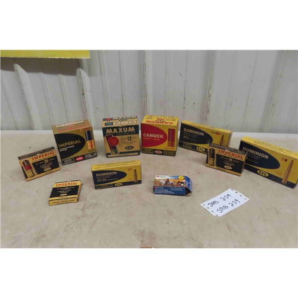 Vintage Empty Ammo Boxes 