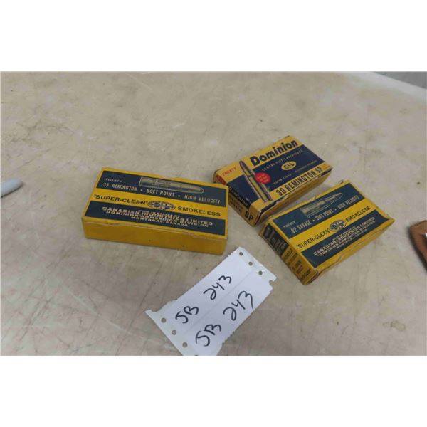 CIL Ammo, 30 Rem 15x Rounds, 22 Rem 