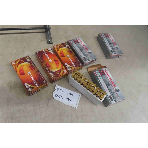 30-30 Win Ammo 100 Rounds Plus 20 Casings