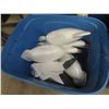 Image 2 : 4 Tote Storage Bins with Styrofoam Geese Decoys 