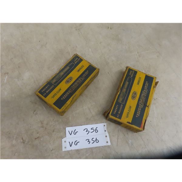 43 Mauser Ammo Vintage  Box 40 Rounds 