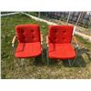 Image 2 : 2 Tubular Chrome Cantilever Arm Chairs - Wood accents on arms - see all photos
