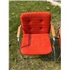 Image 4 : 2 Tubular Chrome Cantilever Arm Chairs - Wood accents on arms - see all photos