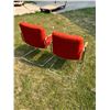Image 6 : 2 Tubular Chrome Cantilever Arm Chairs - Wood accents on arms - see all photos