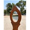Image 2 : Antique Oak Hall Tree / Bench with Storage & Mirror (no hooks) see all photos