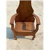 Image 4 : Antique Oak Hall Tree / Bench with Storage & Mirror (no hooks) see all photos