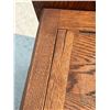 Image 5 : Antique Oak Hall Tree / Bench with Storage & Mirror (no hooks) see all photos