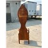 Image 7 : Antique Oak Hall Tree / Bench with Storage & Mirror (no hooks) see all photos