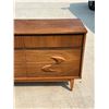Image 2 : Mid Century 9 Drawer Lowboy Dresser - Walnut - 72 x 18 & 30.5"T