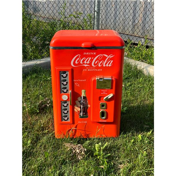 Plastic Coca-Cola Coke Cooler Approx: 22x13 & 35"T some fading