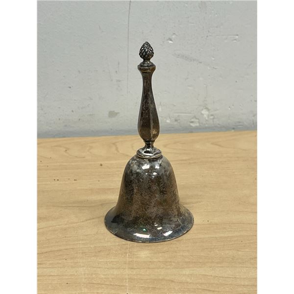 Sterling Silver Bell 4.75" tall - approx 75 grams total weight - see all photos