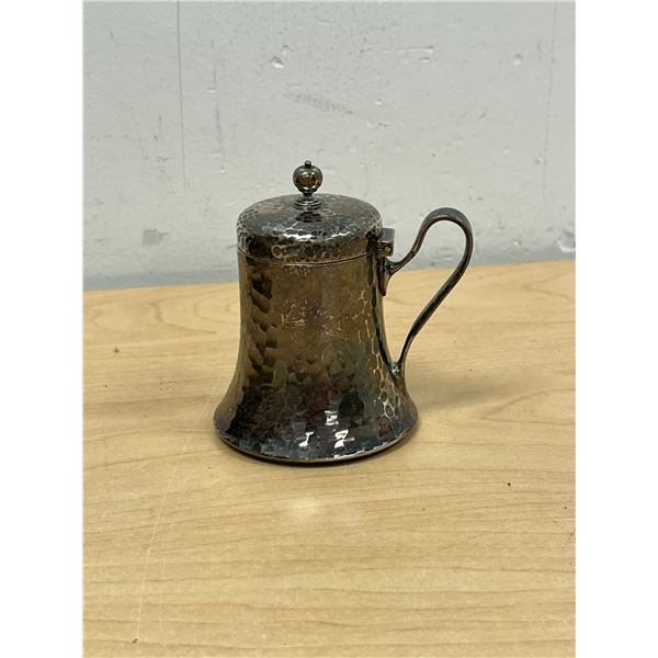 Sterling Silver Jam / Sugar Holder 3.25" tall - approx 115 grams total weight - see all photos