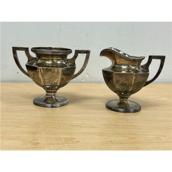 Sterling Silver Cream & Sugar Set - approx 265 grams total weight - see all photos
