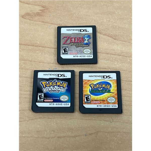 3 Nintendo DS Games - not tested, see all photos