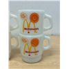 Image 2 : 4 Good Morning Canada Fire King Coffee Mugs