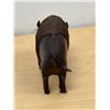 Image 5 : Nice Wood Carved Bison Sculpture 6"W 4.75"T