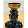 Image 2 : Vintage African Ceramic Head Vase 5.5"T