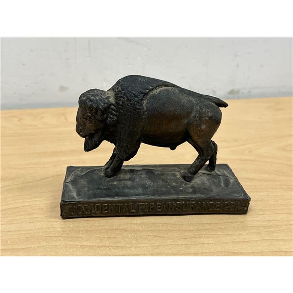 1927 Metal Bison Sculpture - Occidental Fire Insurance - see all photos