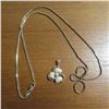 Image 4 : 10K yellow gold 20" chain and 10K yellow gold and pearl pendant.  Beautiful!