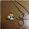 Image 5 : 10K yellow gold 20" chain and 10K yellow gold and pearl pendant.  Beautiful!