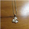 Image 8 : 10K yellow gold 20" chain and 10K yellow gold and pearl pendant.  Beautiful!