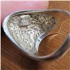 Image 9 : 925 Sterling lot.  Beautiful long chain, unique stone pendant and ring, approx size 6