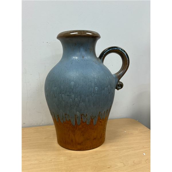 West German Large Handled Ceramic Jug / Vase 17"T