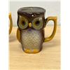 Image 2 : 2 Ceramic Owl Coffee Mugs