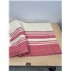 Image 5 : 2 Wool Striped Blankets - larger approx: 94 x75" good used condition