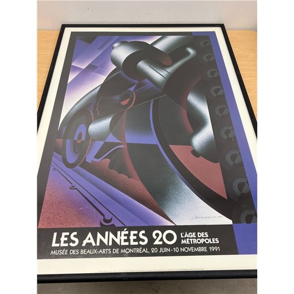 Alain Levesque Framed Canadian Offset Litho (1991) - Large Frame Approx: 28x40"