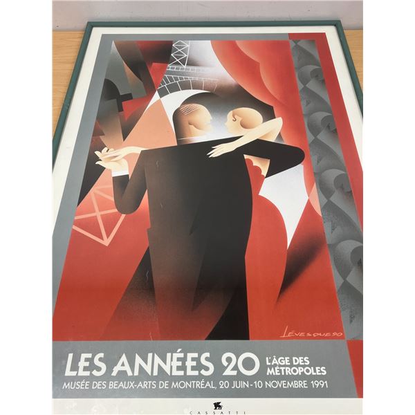 Alain Levesque Framed Canadian Offset Litho (1991) - Large Frame Approx: 28x40"
