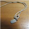 Image 8 : 925 Sterling lot.  Chain with 3 gorgeous pendants with black stones.